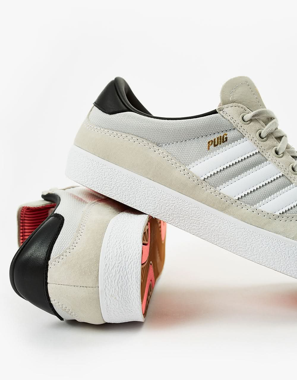 adidas Puig Indoor Skate Shoes - White/White/Grey