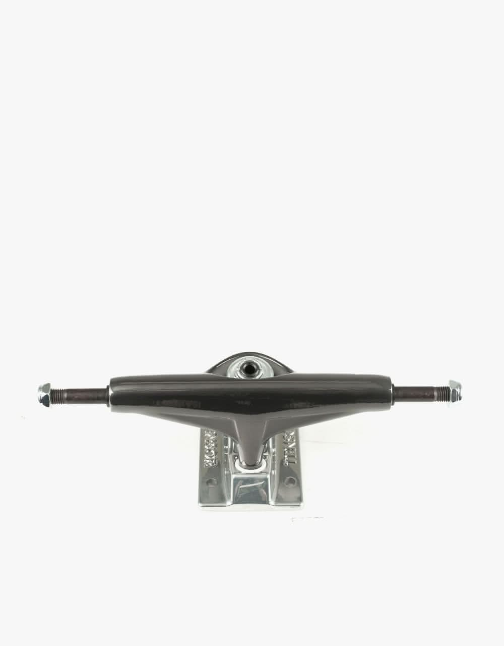 Tensor Mag Light Glossy 5.25 Skateboard Trucks - Gunmetal/Silver (Pair)