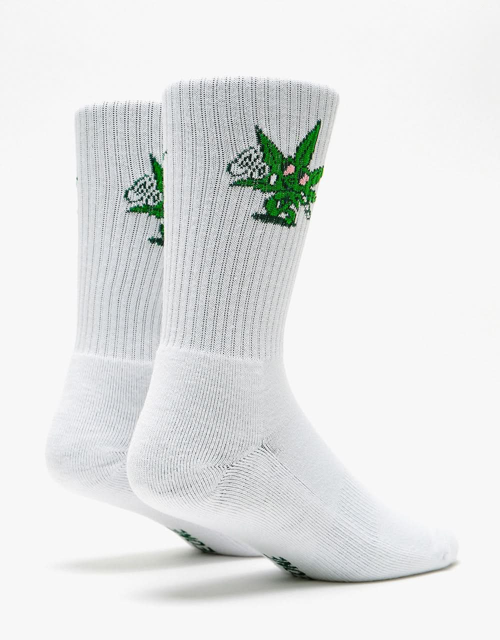 Route One Best Bud Socks - White