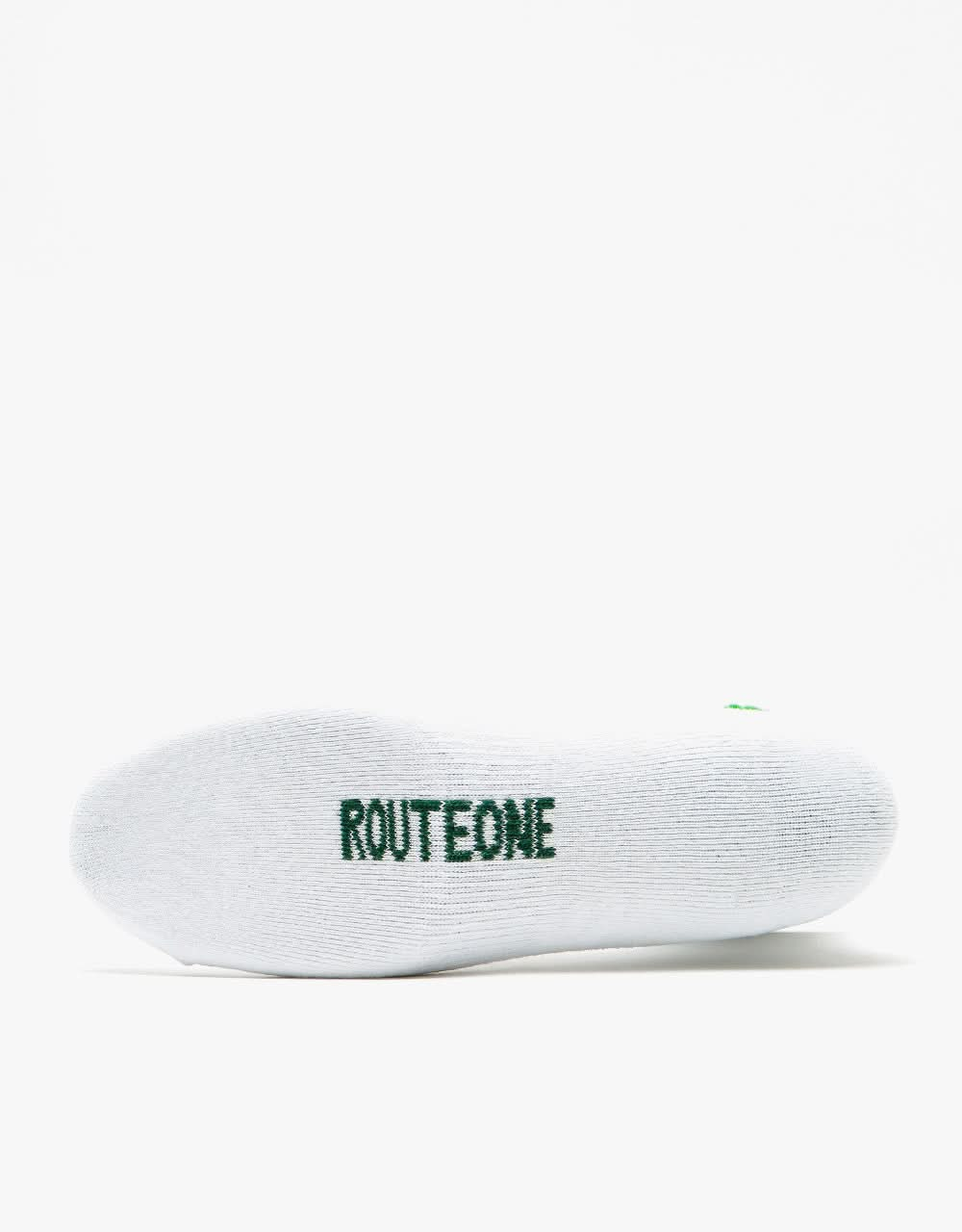 Route One Best Bud Socks - White