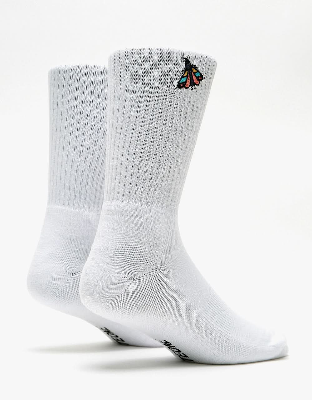 Route One Moth Socks - White