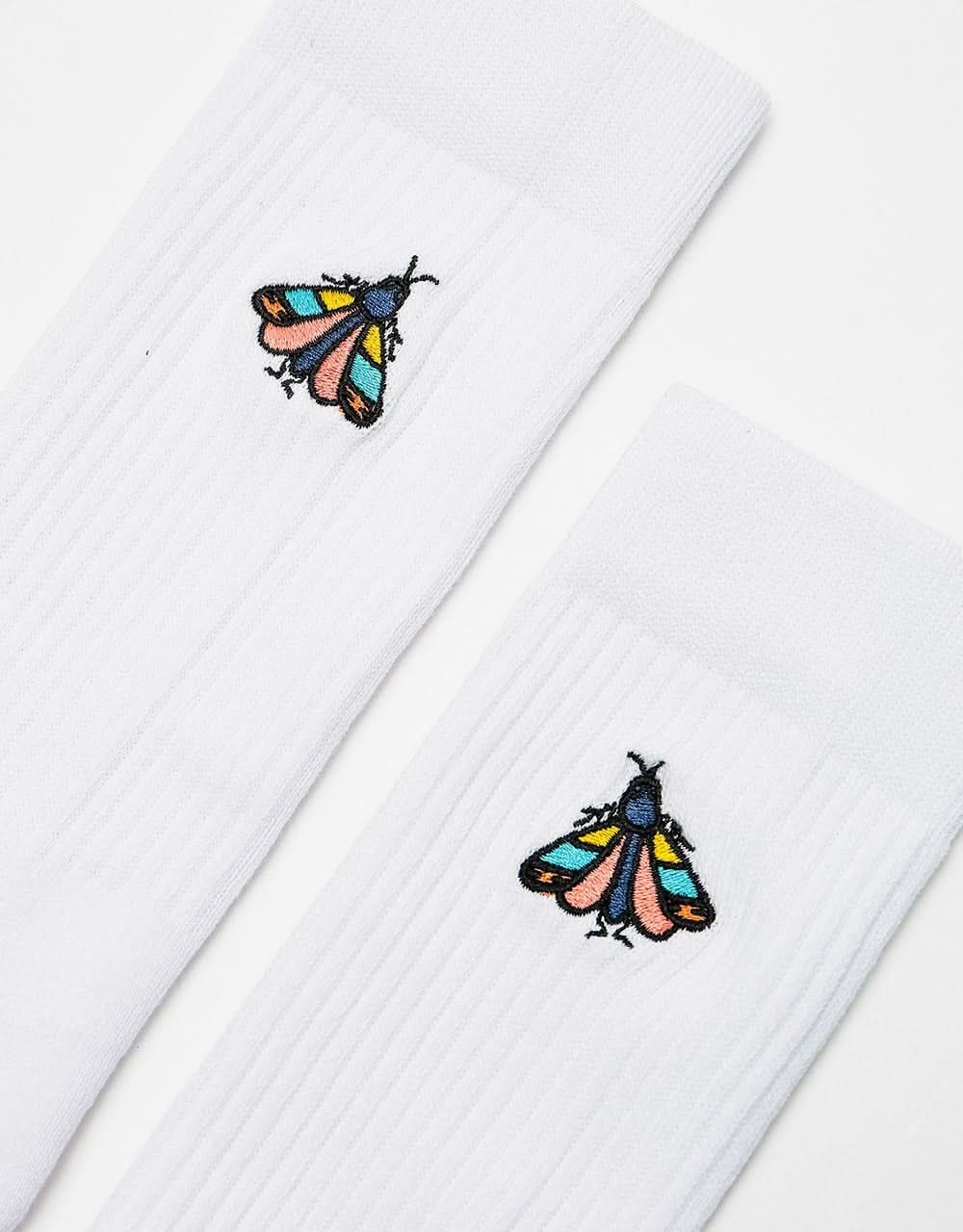 Route One Moth Socks - White