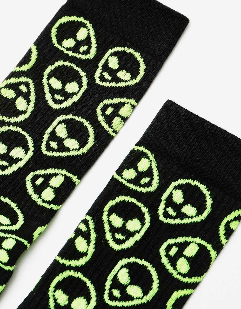 Route One Alien Socks - Black