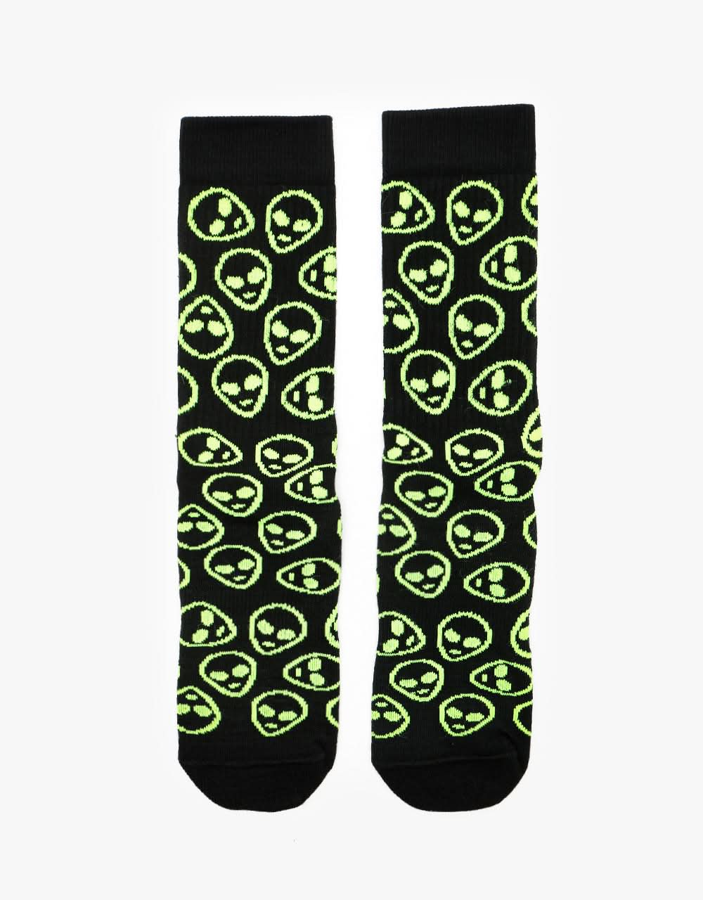 Route One Alien Socks - Black