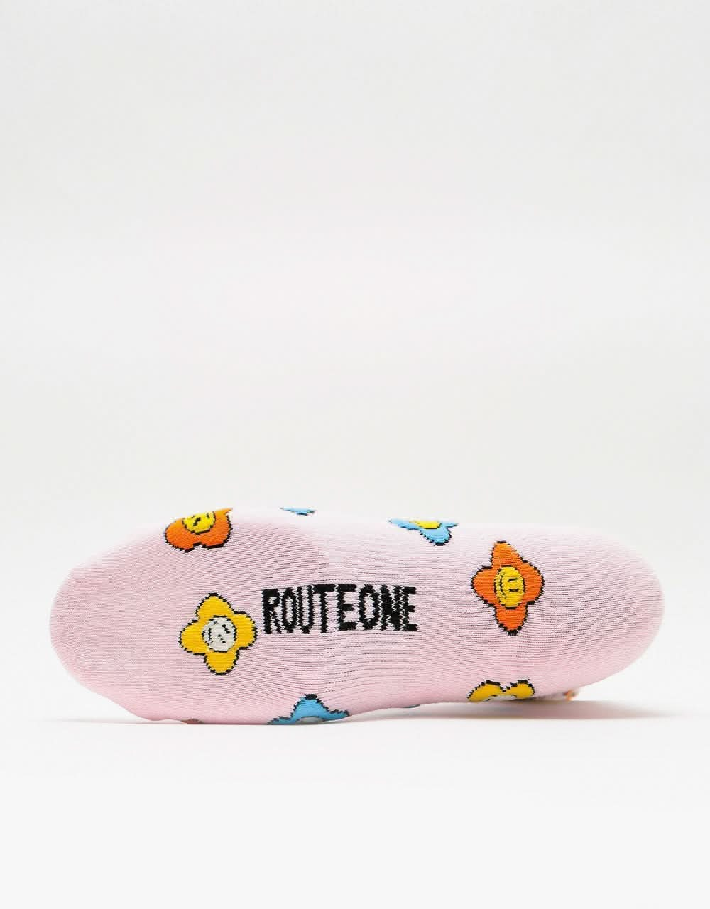 Route One Meadow Socks - Light Pink