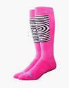 Stinky The Trip Snowboard Socks - Pink