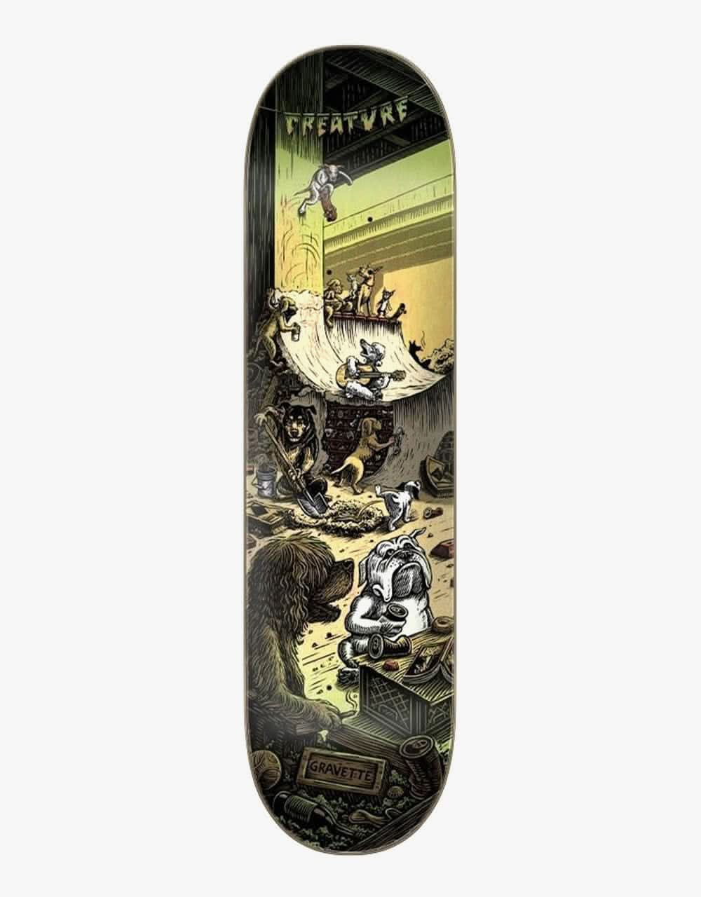 Creature Gravette Bridge Dawgz Skateboard Deck - 8.3"