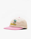 Butter Goods Balloons Logo 6 Panel Cap - Tan/Mauve