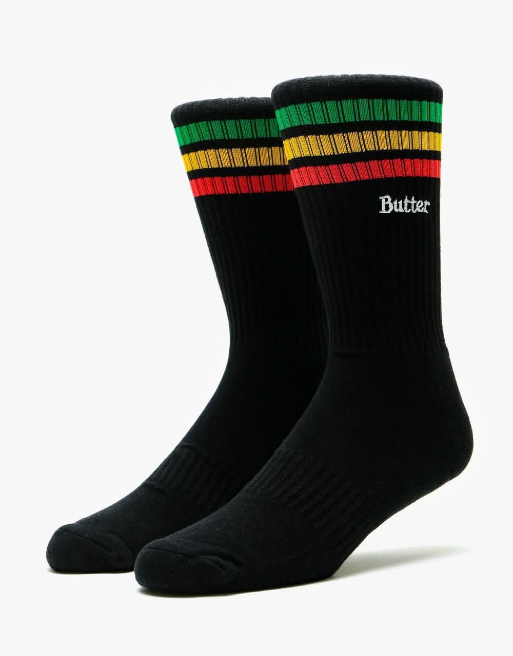 Butter Goods Stripe Socks - Black