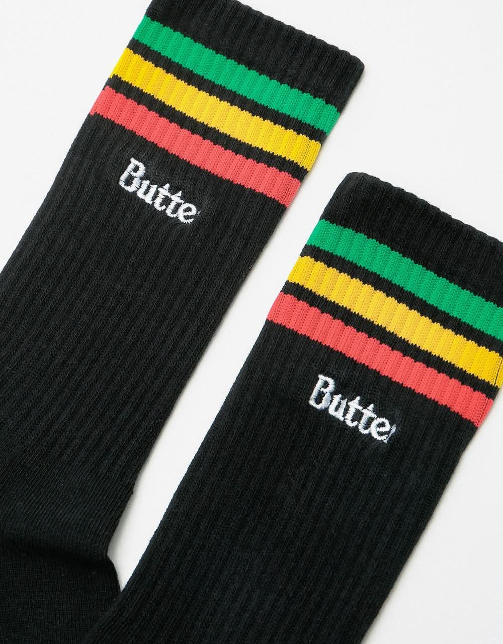 Butter Goods Stripe Socks - Black