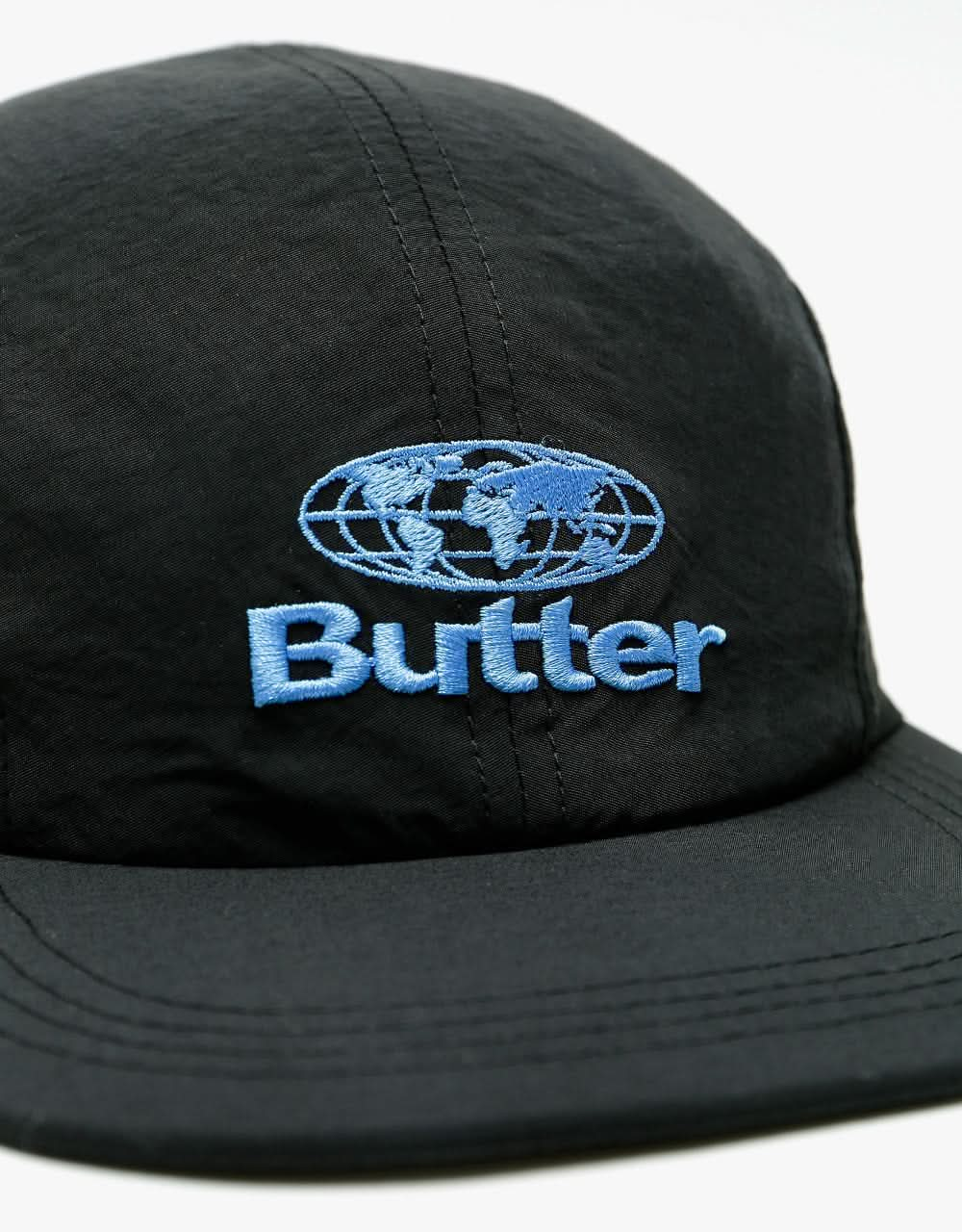 Butter Goods Downwind 6 Panel Cap - Black