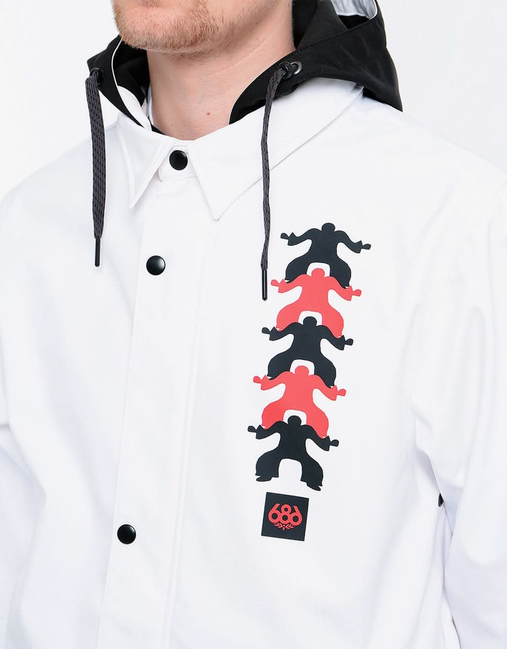 686 Waterproof Coaches Jacket - White