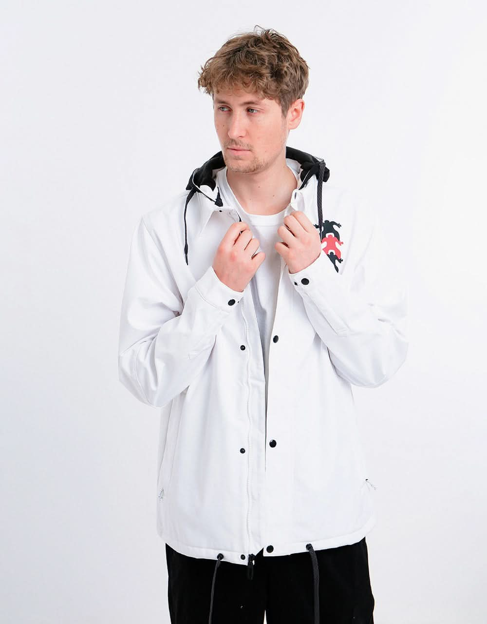 686 Waterproof Coaches Jacket - White