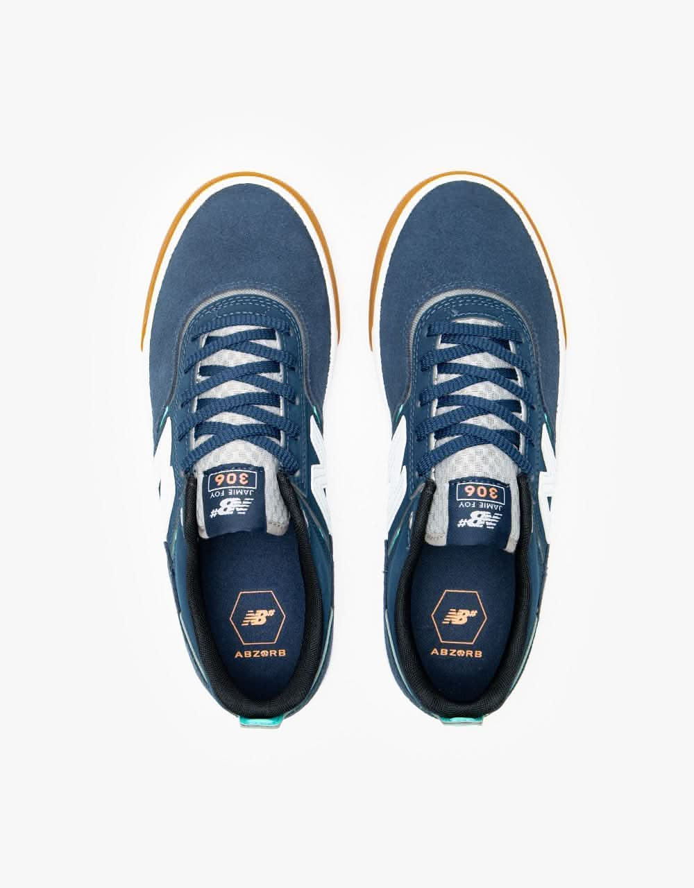 New Balance Numeric 306 Skate Shoes - Navy/White