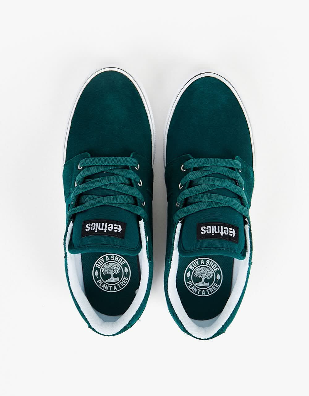 Etnies Barge LS Skate Shoes - Green/White/Black