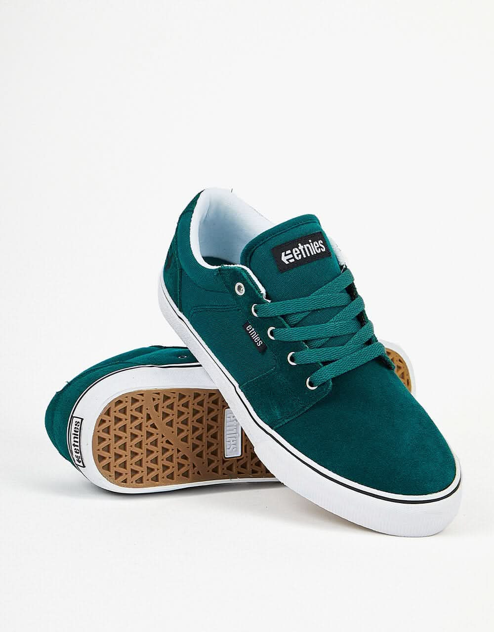 Etnies Barge LS Skate Shoes - Green/White/Black