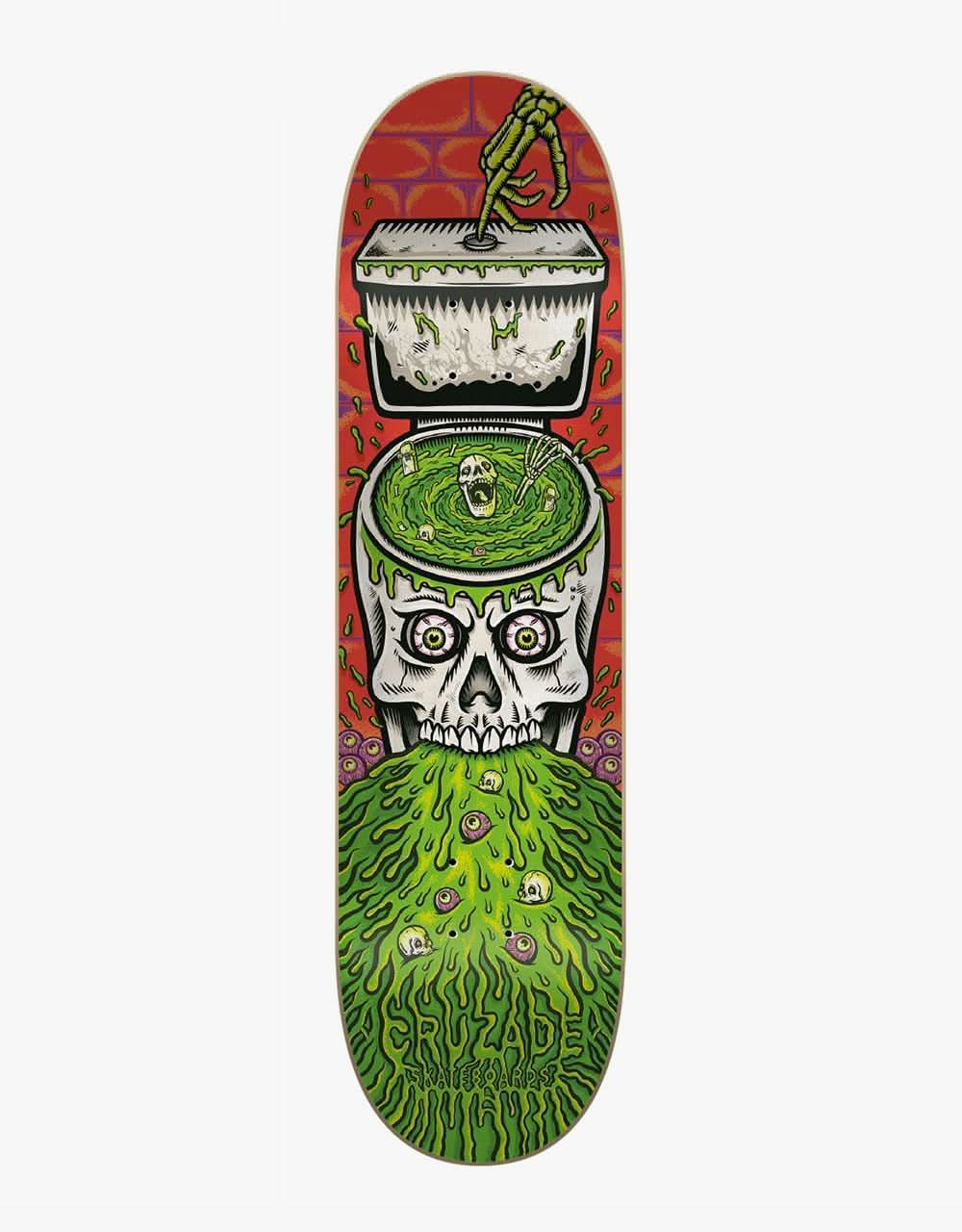 Cruzade Skull Swirl Skateboard Deck - 8.25"