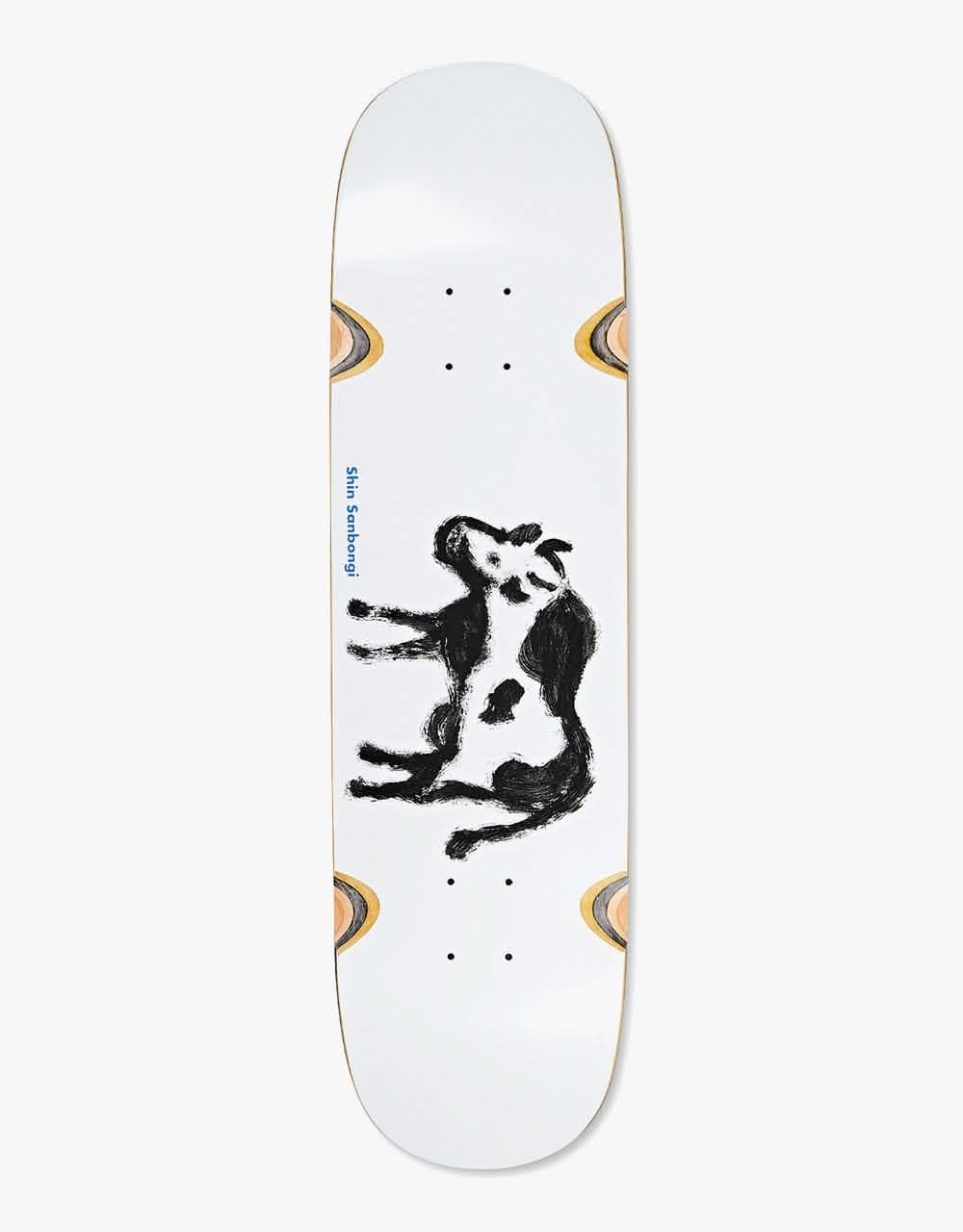 Polar Sanbongi Cow & Devil Skateboard Deck - P2 Shape 8.5" (inc Wheel Wells)