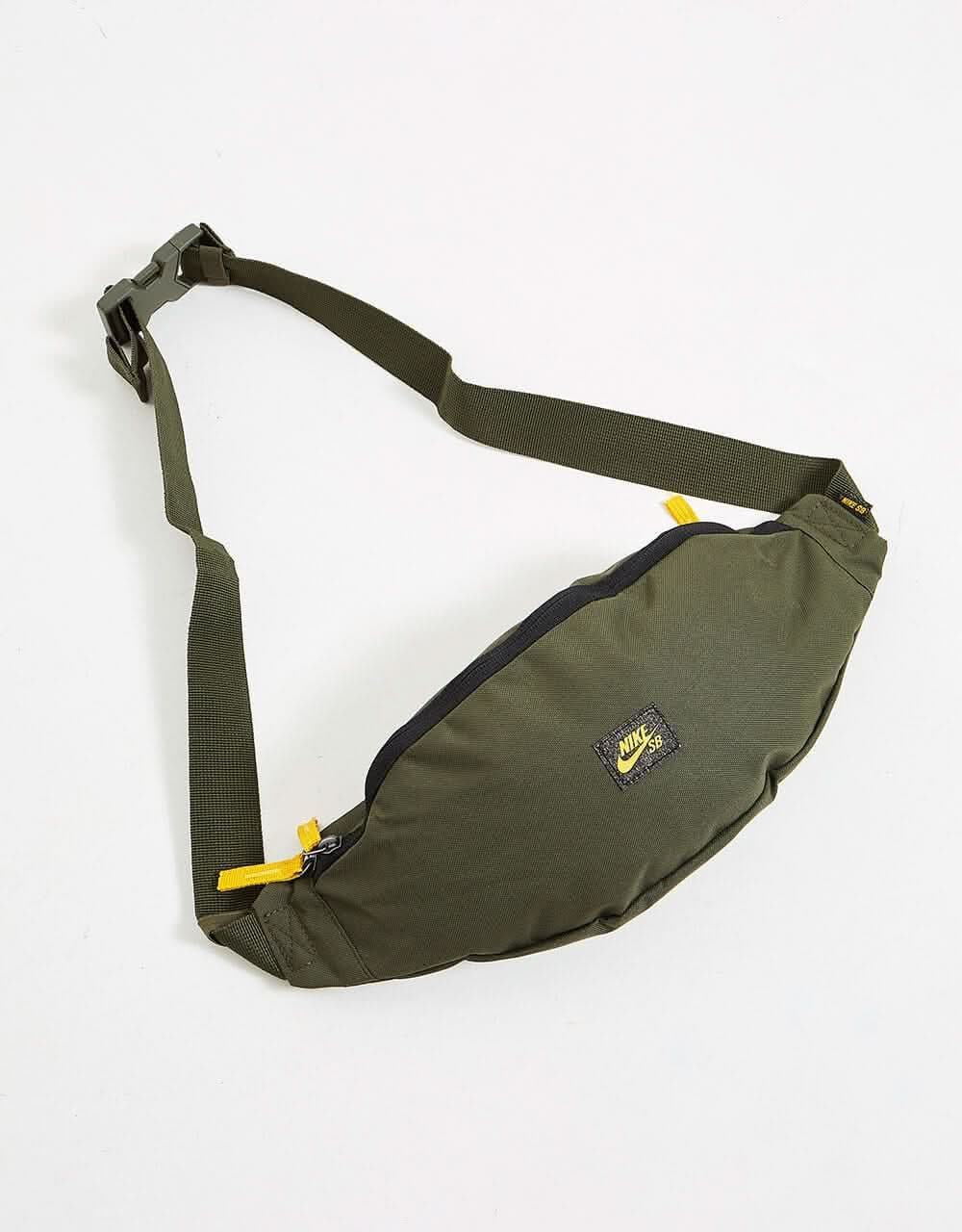 Nike SB Heritage Cross Body Bag - Cargo Khaki/Black/Dark Sulfur