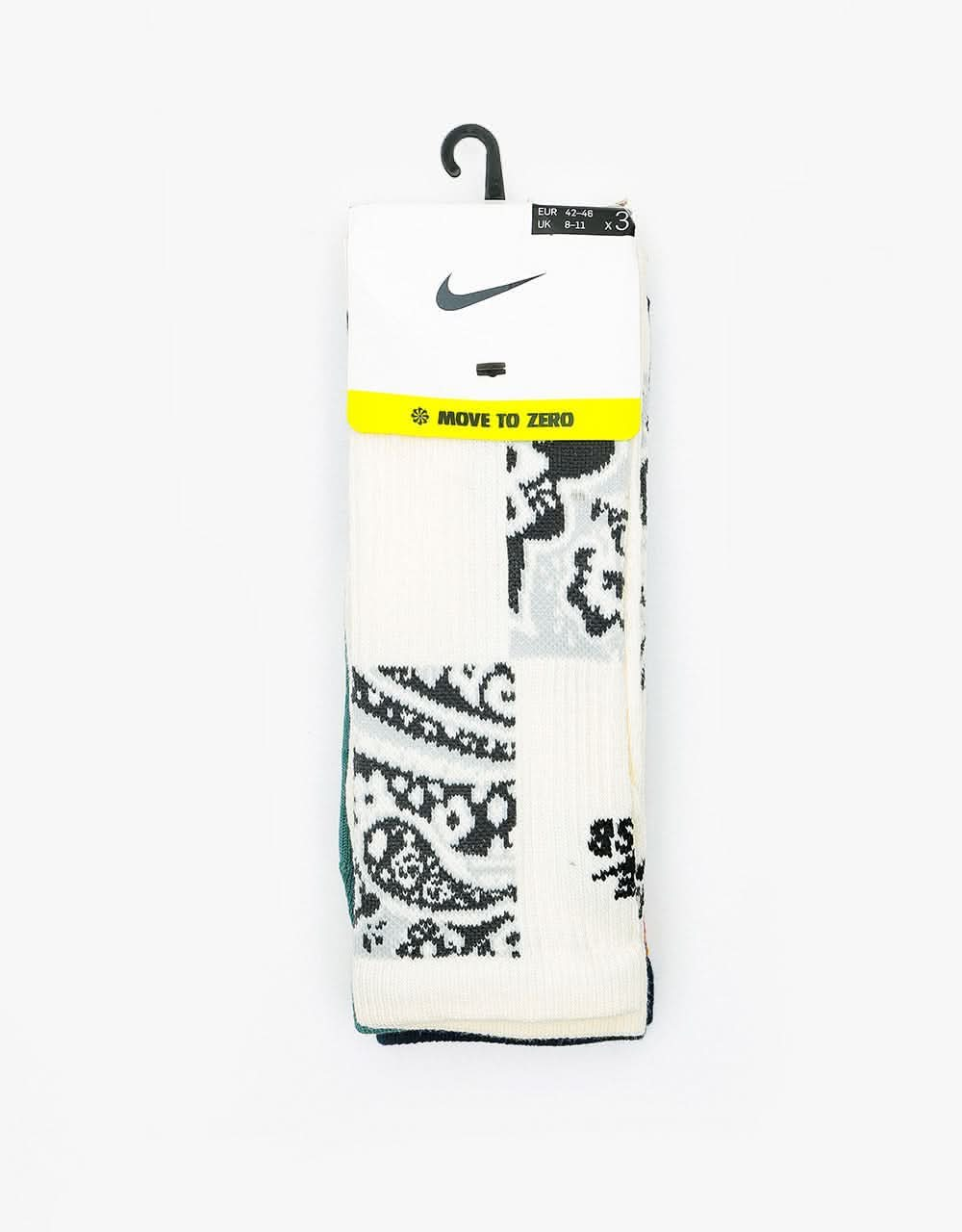 Nike SB Everyday Max Lightweight Socks 3 Pack - Paisley Multi