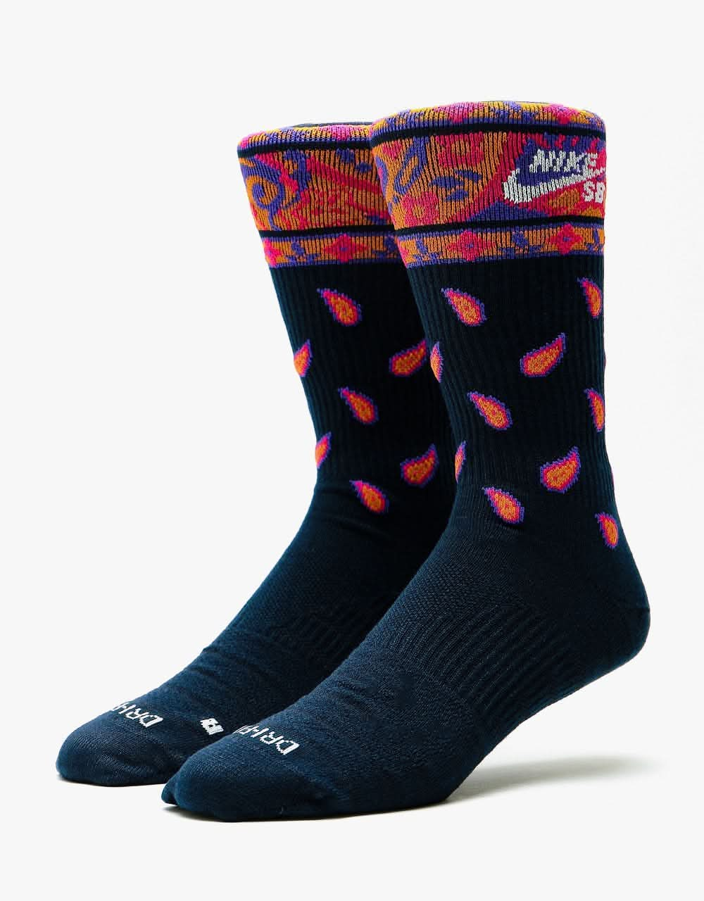 Nike SB Everyday Max Lightweight Socks 3 Pack - Paisley Multi