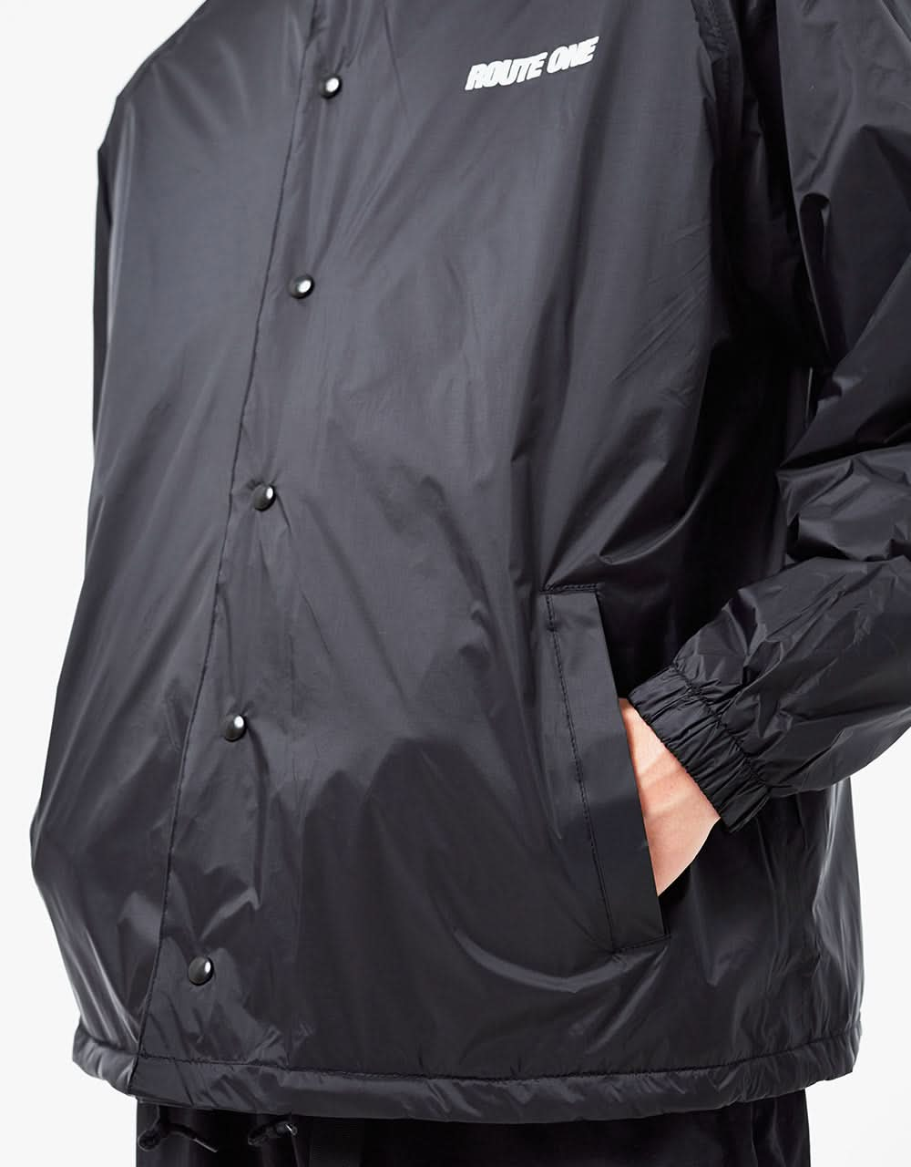 Route One Classic Coach Jacket - Black