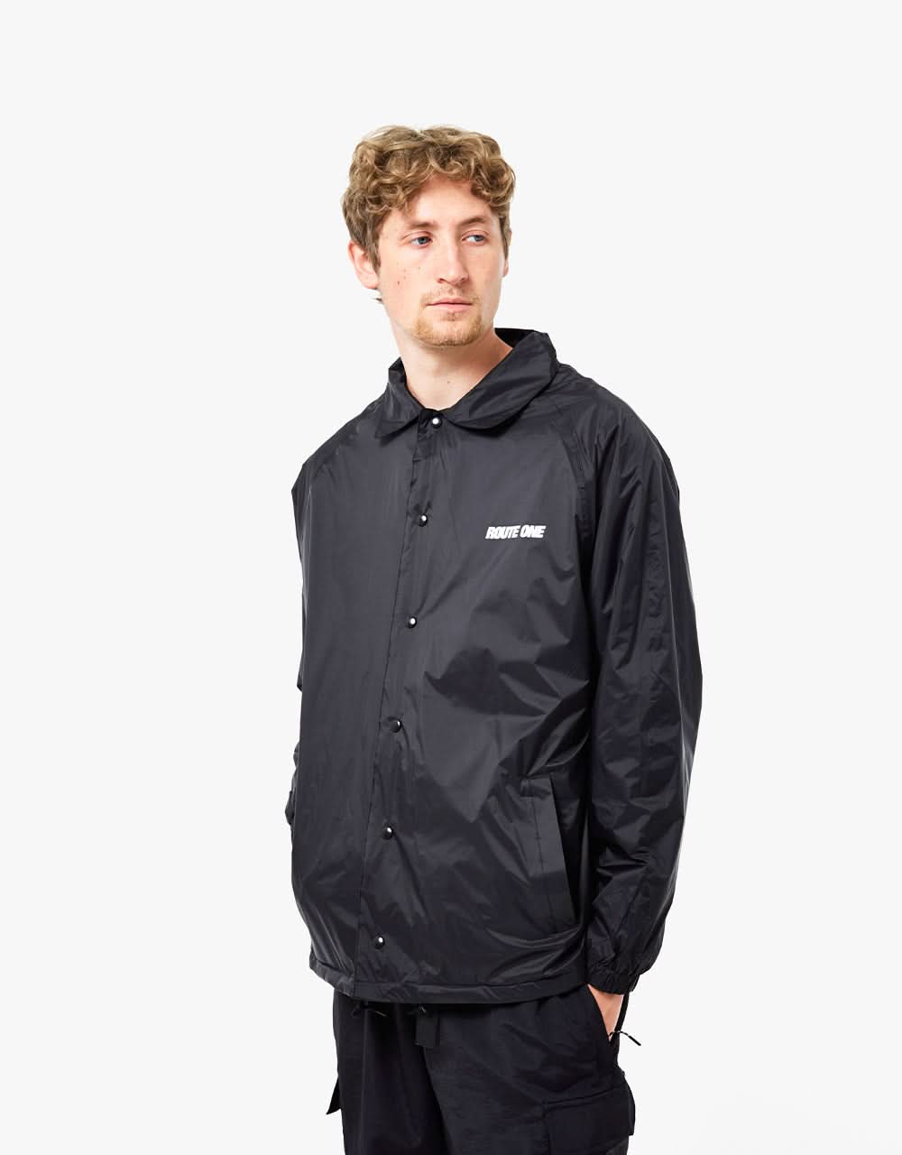 Route One Classic Coach Jacket - Black