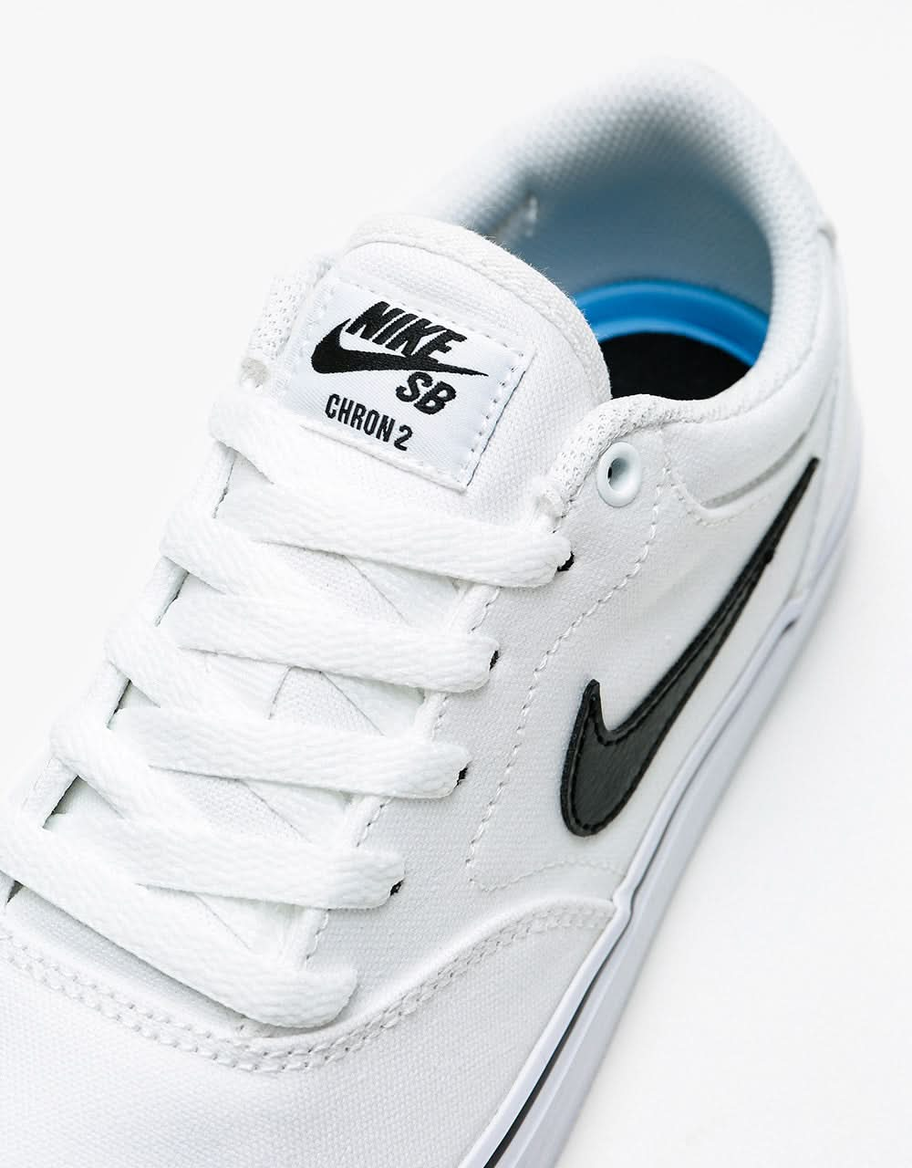 Scarpe da skate Nike SB Chron 2 Canvas - Bianco/Nero-Bianco