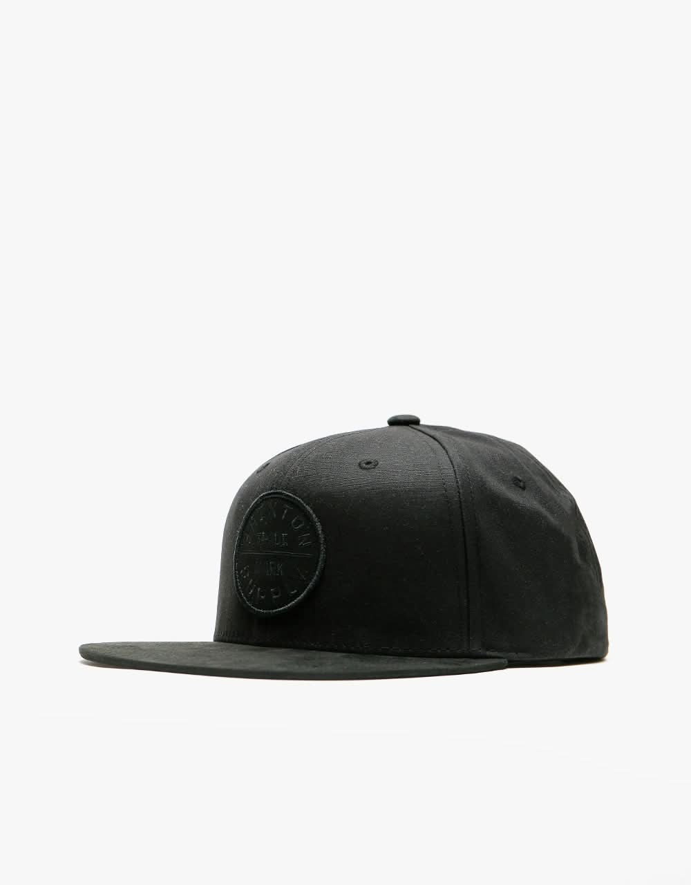 Brixton Oath III Snapback Cap - Black/Black/Black