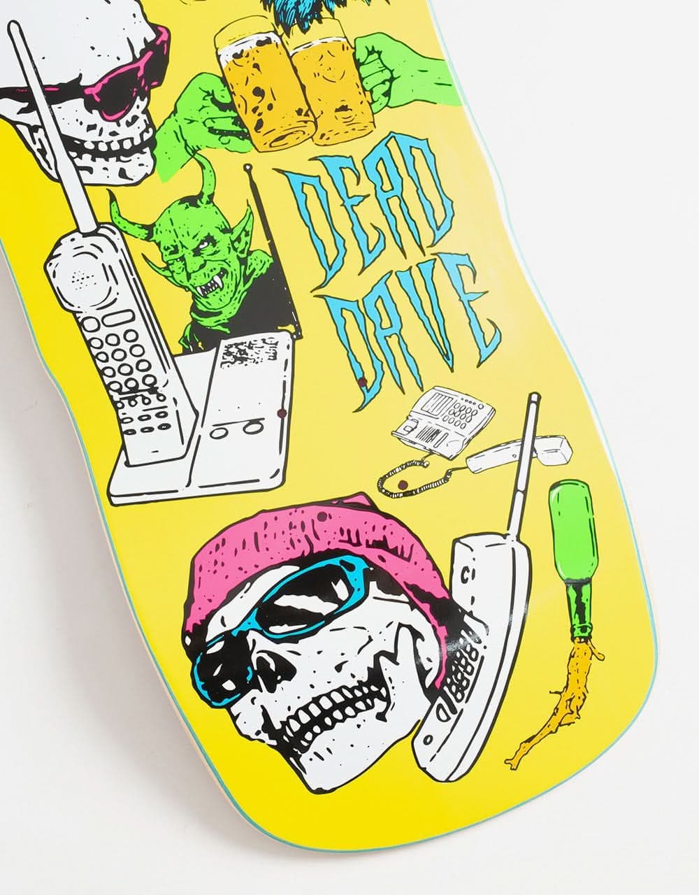 Heroin Dead Dave Video City Skateboard Deck - 10"