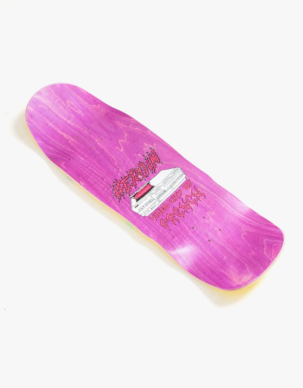 Heroin Dead Dave Video City Skateboard Deck - 10"