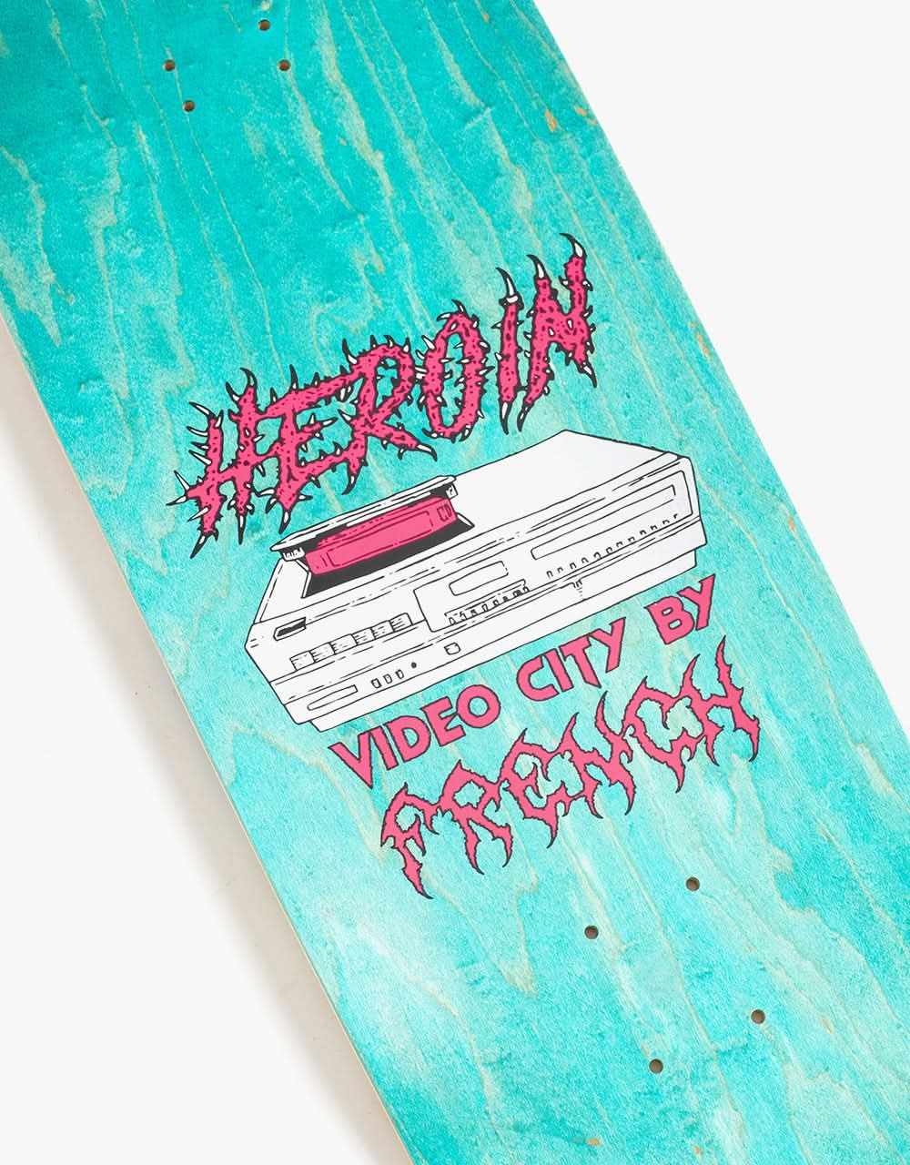 Heroin Craig 'Questions' Video City Skateboard Deck - 9.5"