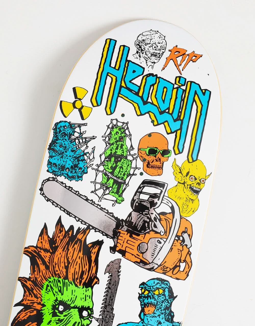 Heroin Craig 'Questions' Video City Skateboard Deck - 9.5"