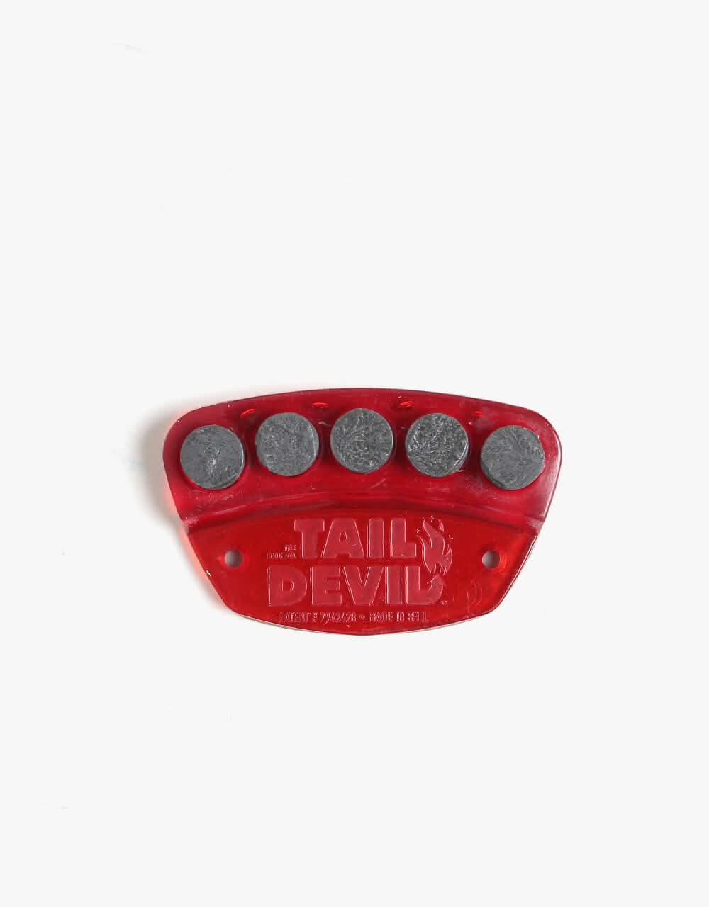 Tail Devil Skateboard Spark Plate - Red/Black