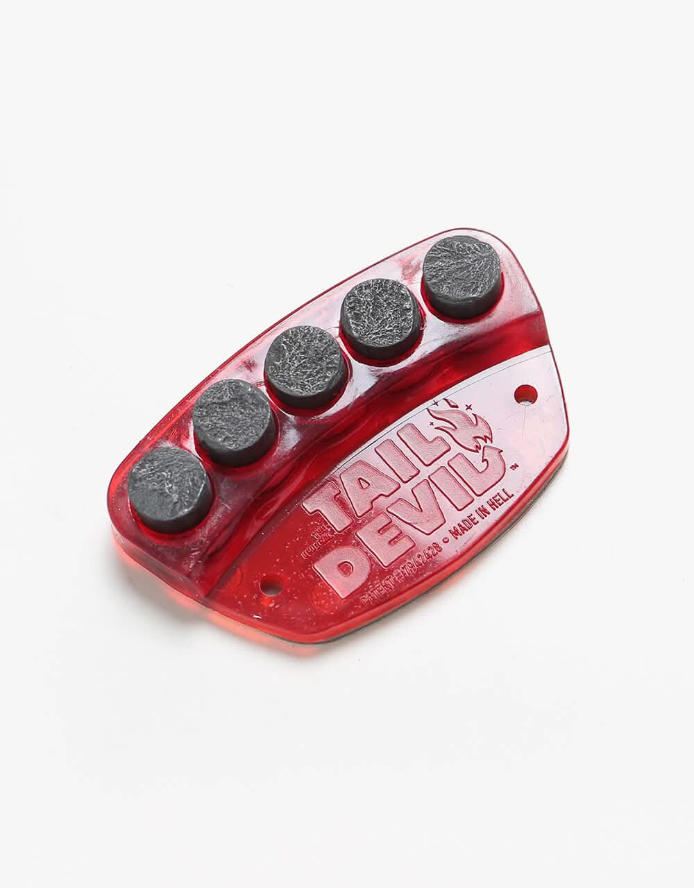 Tail Devil Skateboard Spark Plate - Red/Black