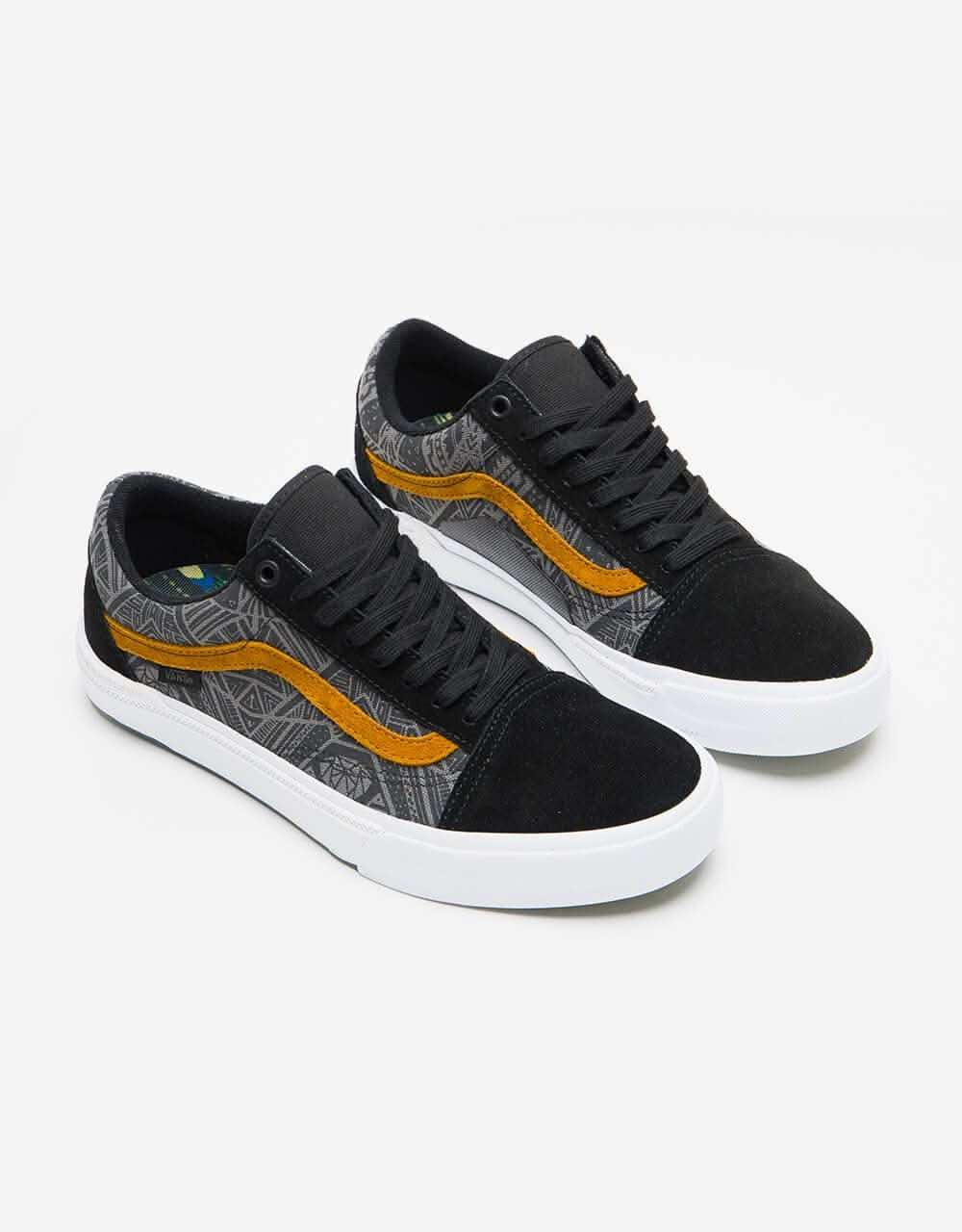 Vans BMX Old Skool Skate Shoes - (Courage Adams) Black/Golden Brown