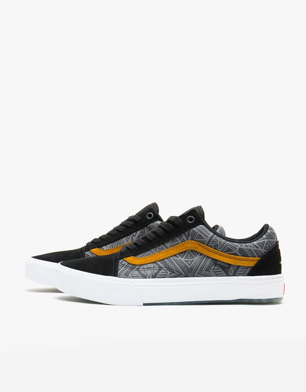 Vans BMX Old Skool Skate Shoes - (Courage Adams) Black/Golden Brown