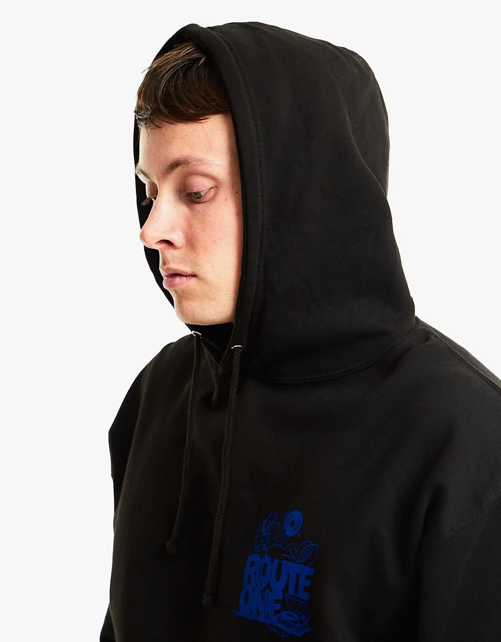 Route One Face The Music Pullover Hoodie - Black