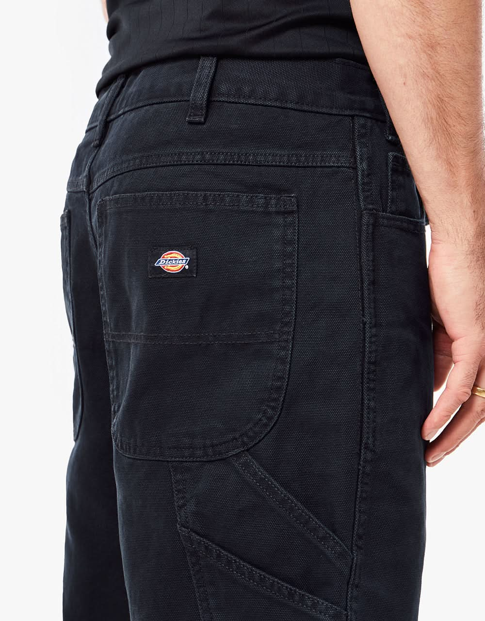 Dickies Duck Canvas Carpenter Short - Stone Washed Black