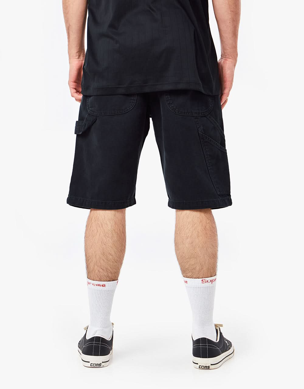 Dickies Duck Canvas Carpenter Short - Stone Washed Black