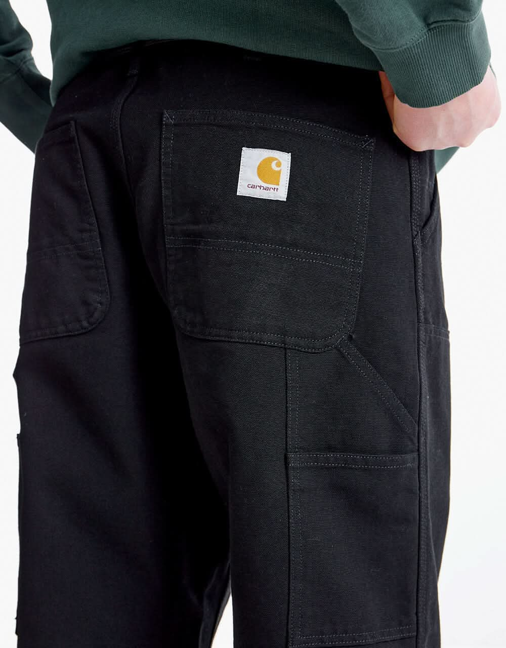 Carhartt WIP Double Knee Pant - Black (Rinsed)