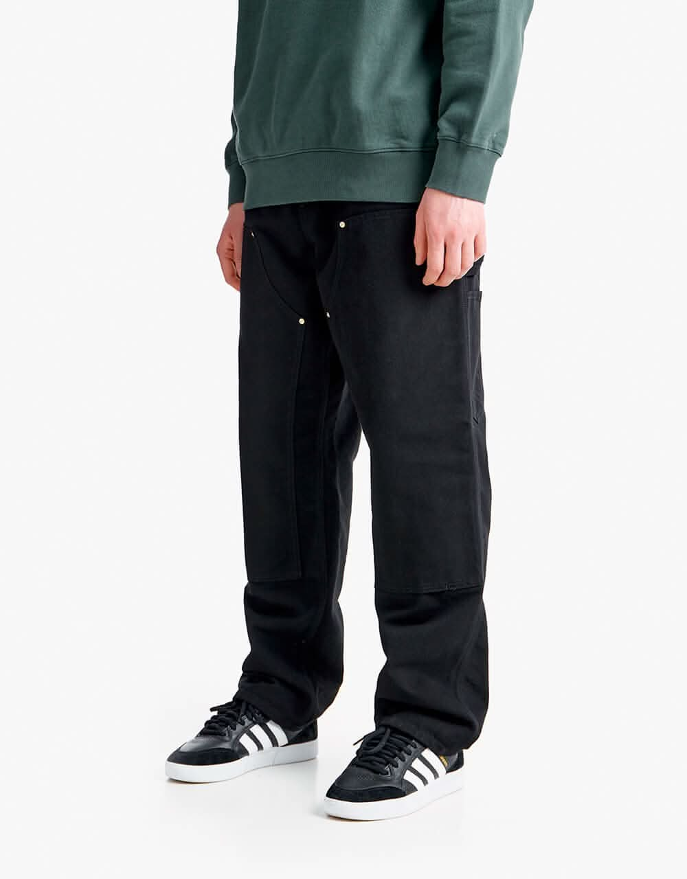 Carhartt WIP Double Knee Pant - Black (Rinsed)