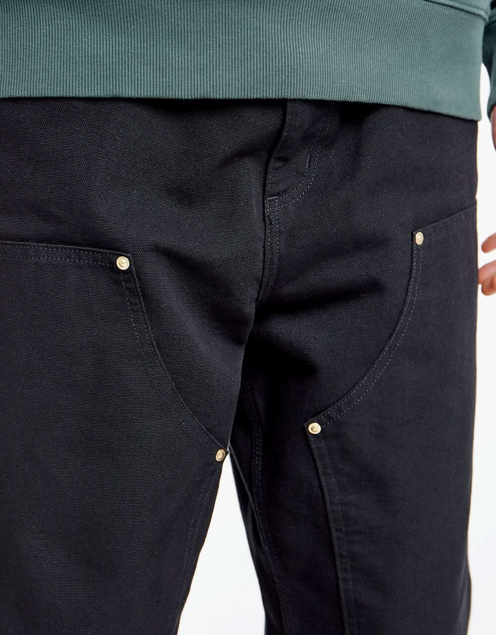 Carhartt WIP Double Knee Pant - Black (Rinsed)