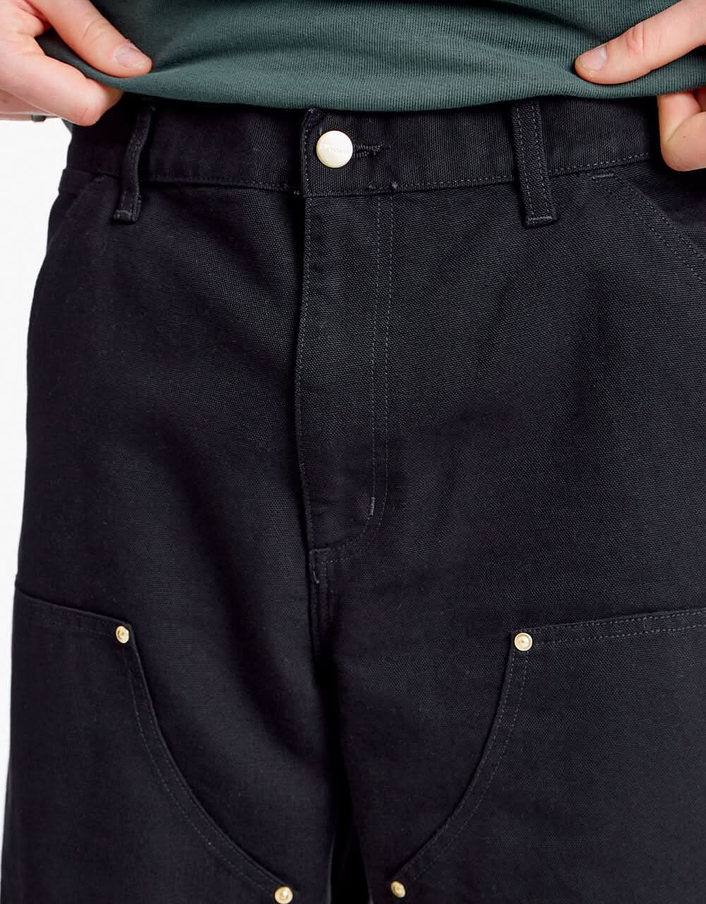 Carhartt WIP Double Knee Pant - Black (Rinsed)