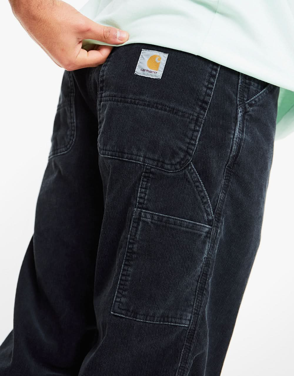 Carhartt WIP Single Knee Pant - Black (Stone Washed)