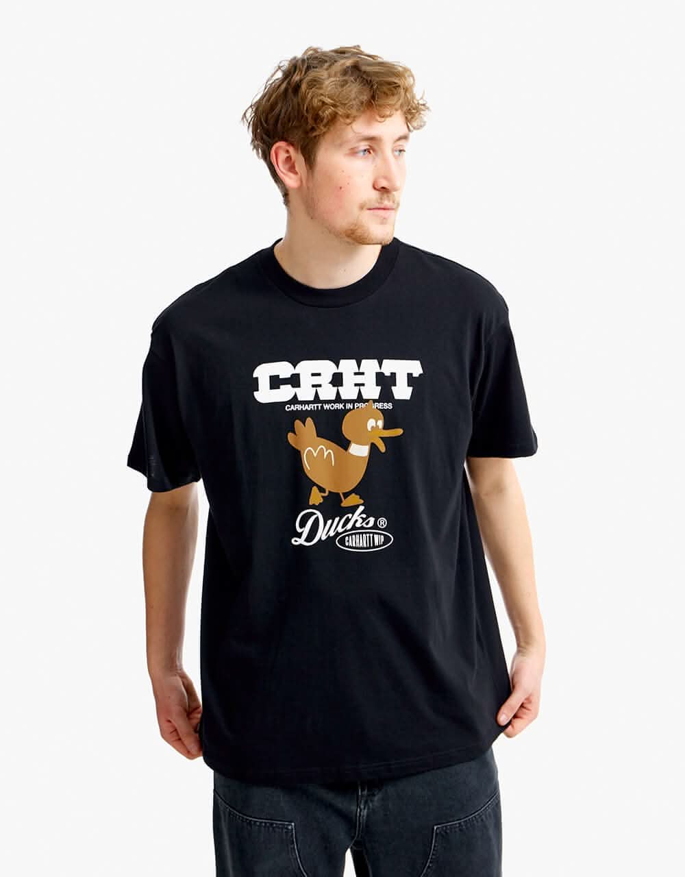 Carhartt WIP S/S CRHT Ducks T-Shirt - Black