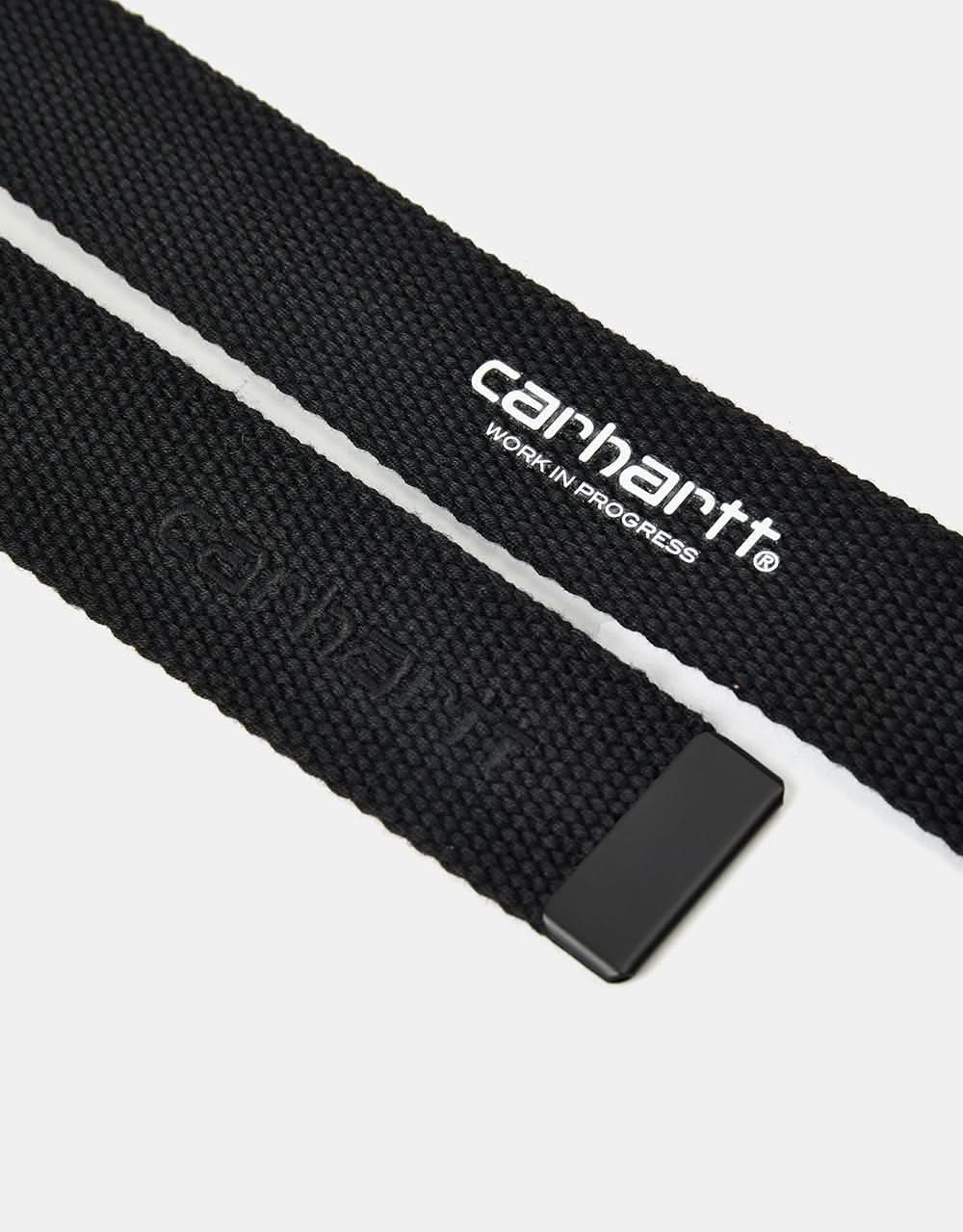 Carhartt WIP Script Tonal Belt - Black/White