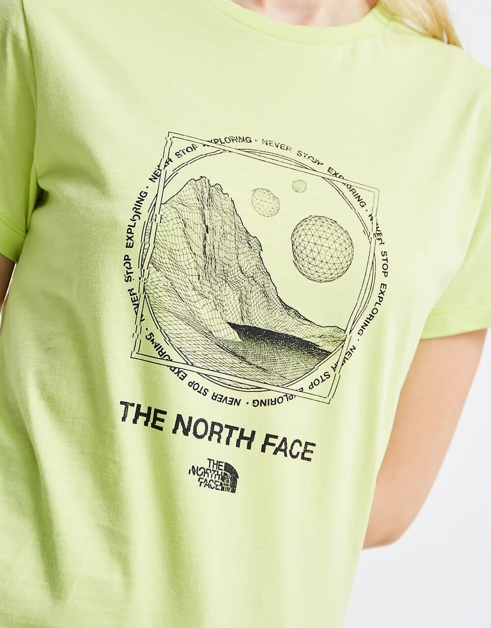 The North Face Womens Black Box Galahm Graphic T-Shirt - Sharp Green