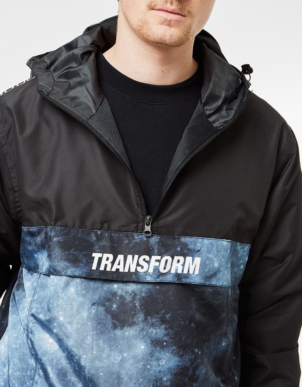 Transform The Fast Text Windbreaker Snowboard Jacket - Moon