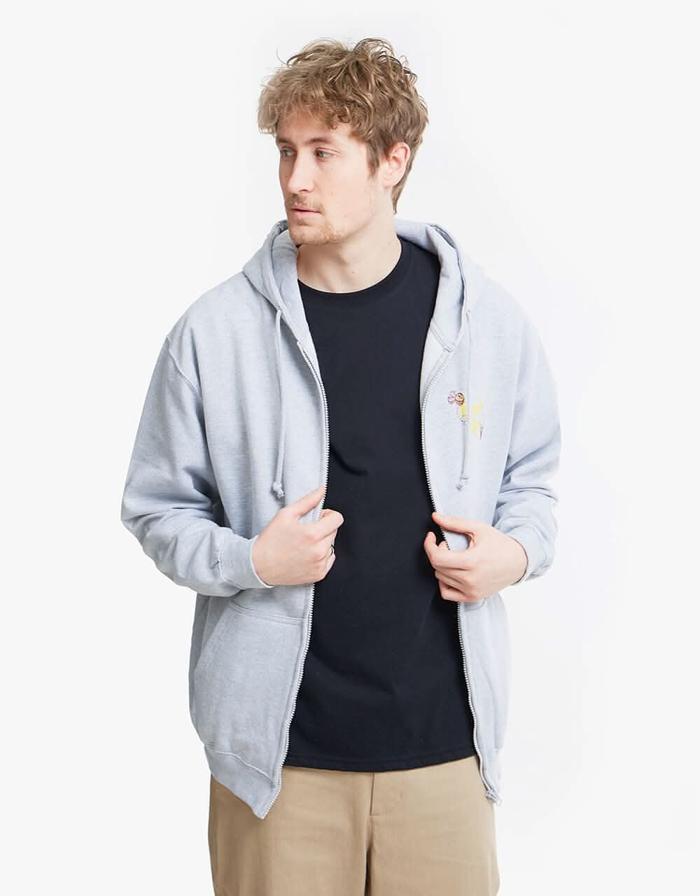 Route One Good Day Zip Hoodie - Heather Grey